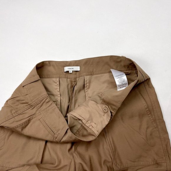 Vince Wide Leg Cargo Trouser Women‎ 12 EUC Pockets Lightweight Pants Zip Closure - Picture 9 of 13